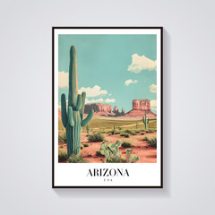 Arizona Desert Vintage Poster