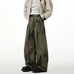 Autumn Pleated Distressed Y2K Baggy Barrel Jeans