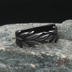Black Ears of Wheat Ring