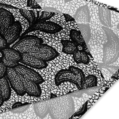 Black Lace Lingerie Bandana