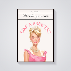 Blonde Princess Coquette Poster