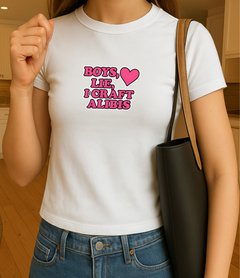 Boys Lie, I Craft Alibis Graphic Baby Tee