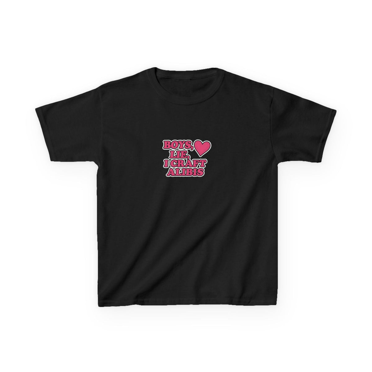 Boys Lie, I Craft Alibis Graphic Baby Tee
