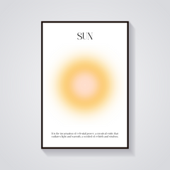 Celestial Sun Art Poster