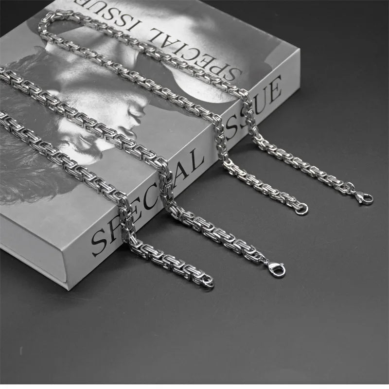 Chain Link Silver Necklace
