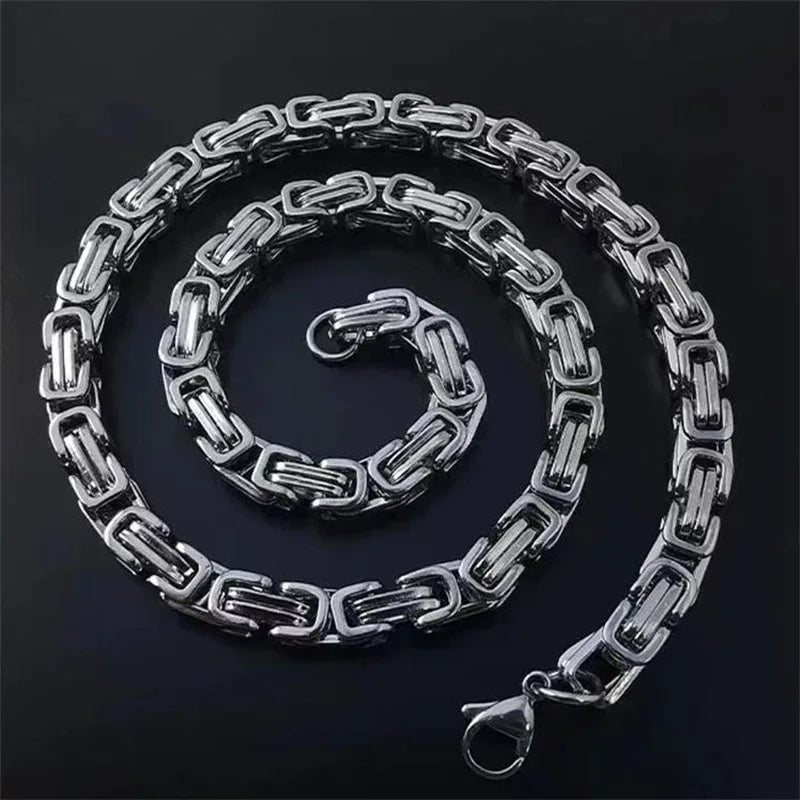 Chain Link Silver Necklace
