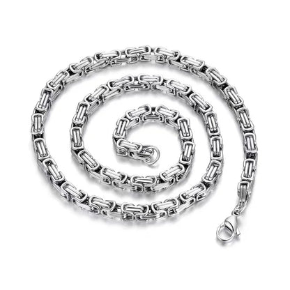 Chain Link Silver Necklace