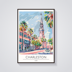 Charleston Church Street Poster