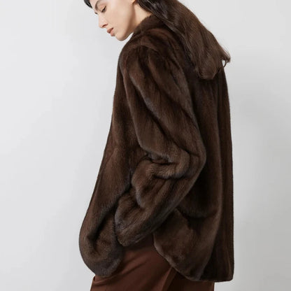 Chic Y2K Soft Faux Fur Coat Jacket