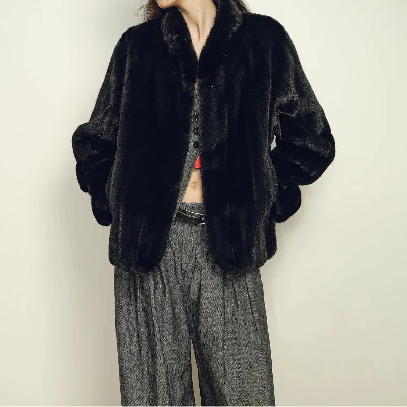 Chic Y2K Soft Faux Fur Coat Jacket