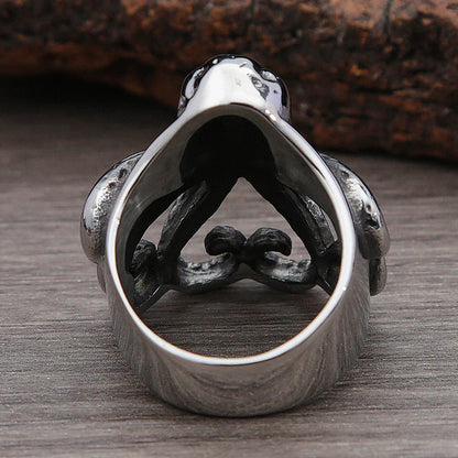 Chunky Y2K Pirate Skull Octopus Ring