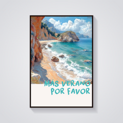 Coastal Cliffs Beach Poster