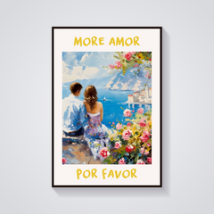 Coastal Couple Amor Poster