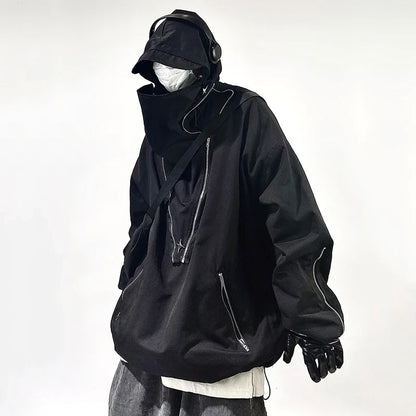 Cyber Y2K Futuristic Coat