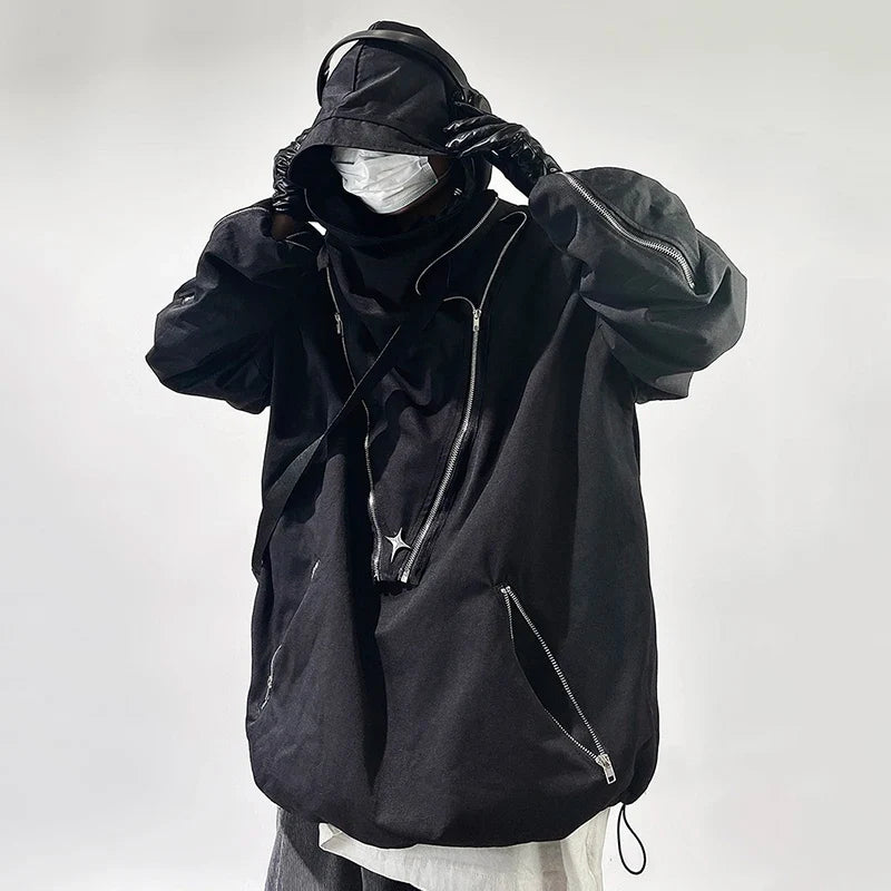 Cyber Y2K Futuristic Coat