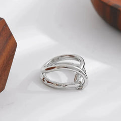 Dainty Aesthetic Twisted Chic Ring