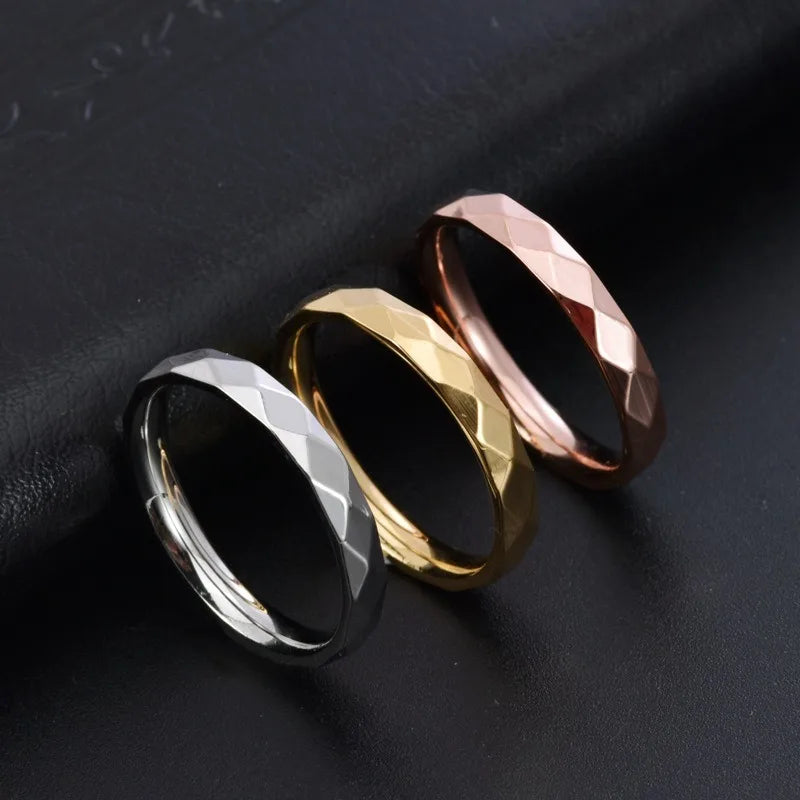 Dainty Thin Rhombus Ring