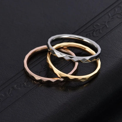 Dainty Thin Rhombus Ring