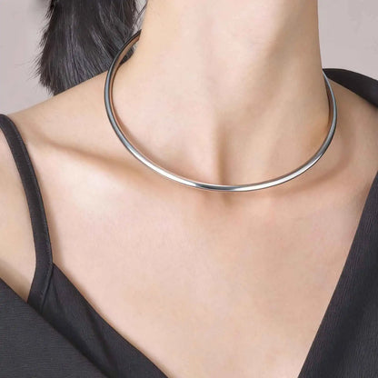 Dainty Y2K Solid Choker Necklace