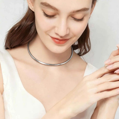 Dainty Y2K Solid Choker Necklace