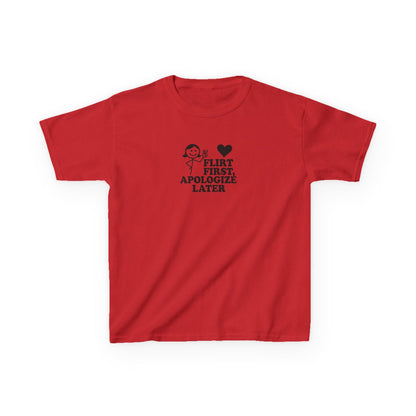 Flirt First, Apologise Later Graphic Baby Tee