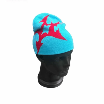 Gothic Y2K Shuriken Graphic Beanie