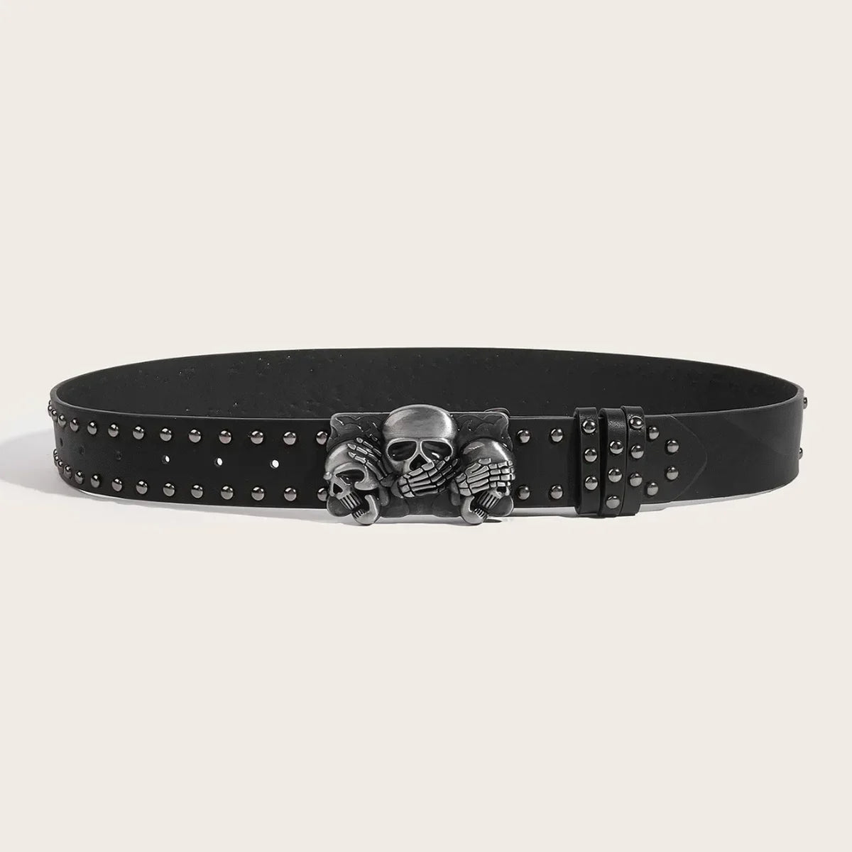 Gothic Y2K Skeleton Buckle Belt