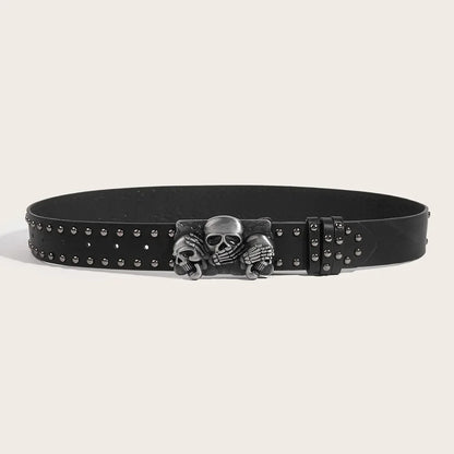 Gothic Y2K Skeleton Buckle Belt