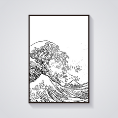 Great Wave Vintage Poster