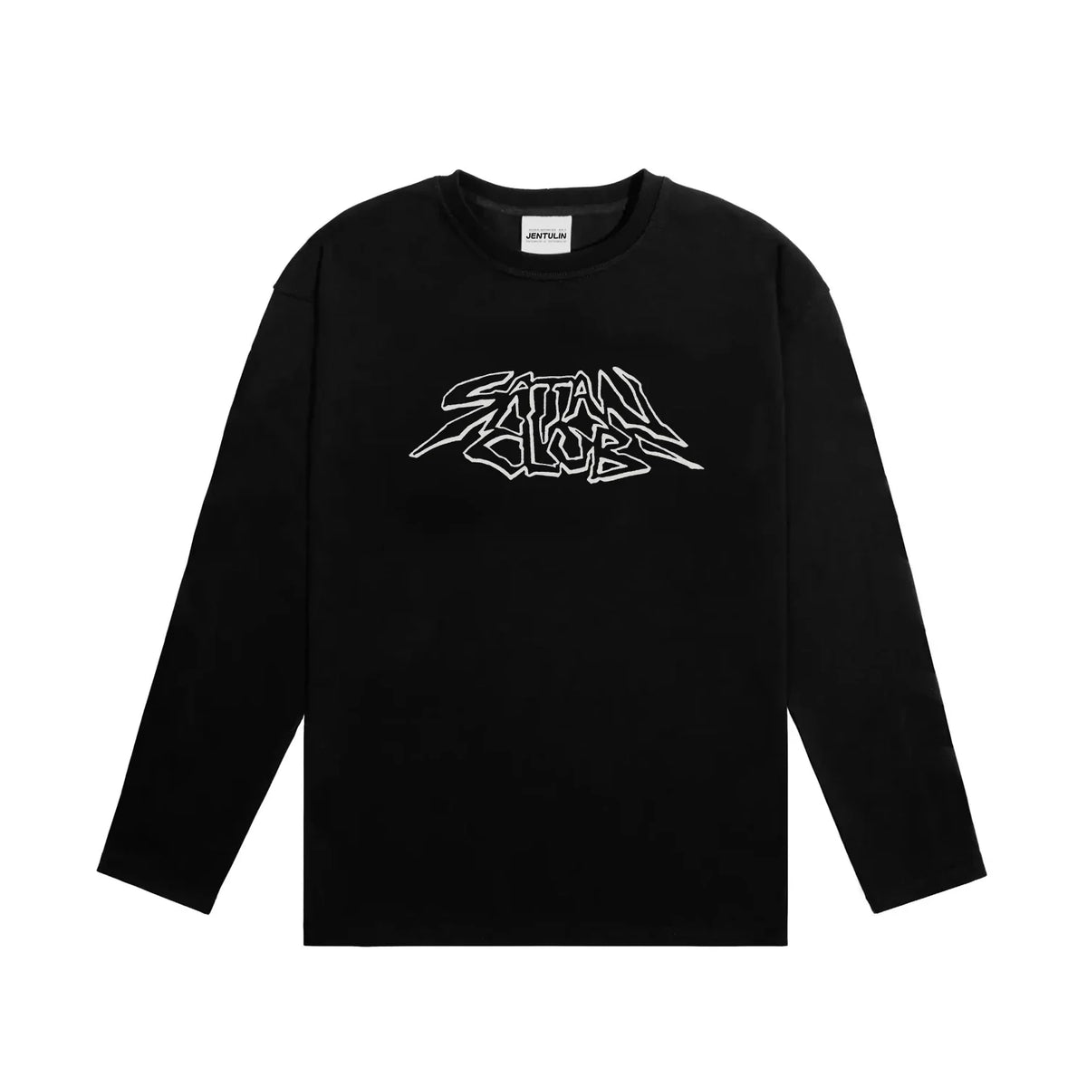 Y2K Satan Club Graphic Print Long Sleeve Top T-Shirt