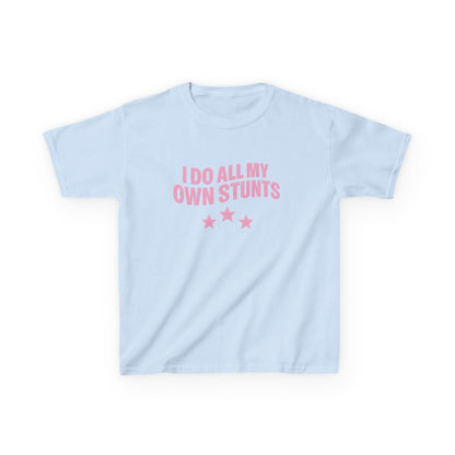 I Do All My Own Stunts Graphic Baby Tee