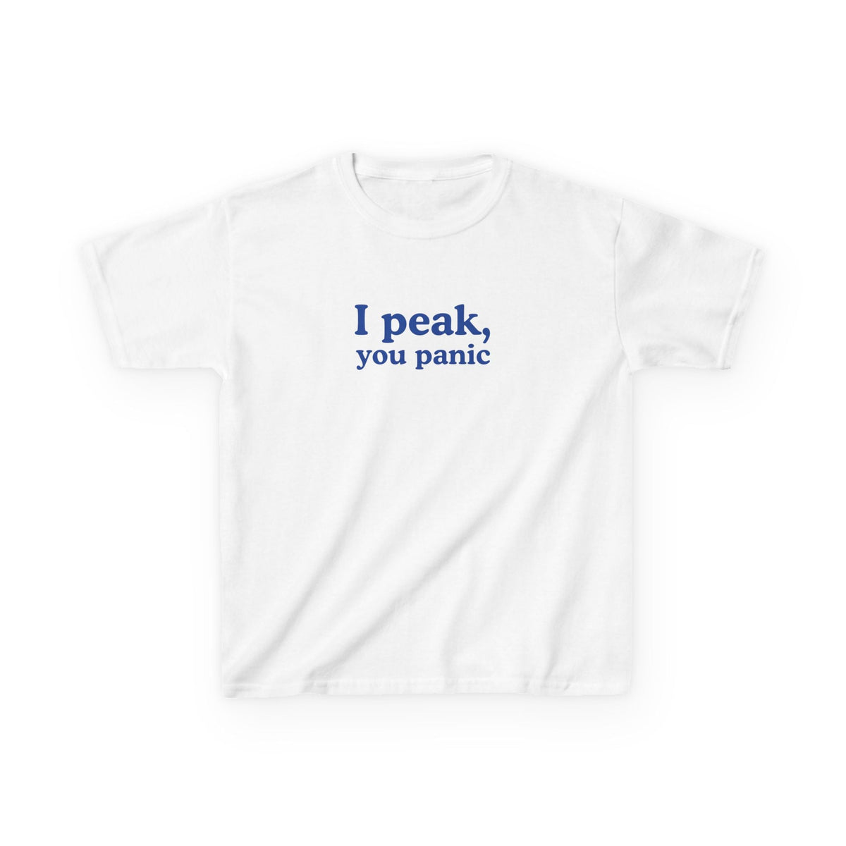 I Peak, You Panic Brat Baby Tee