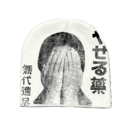 Japanese Y2K Graphic Beanie