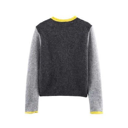Knitted Y2K Vintage Grey Button Up Cardigan