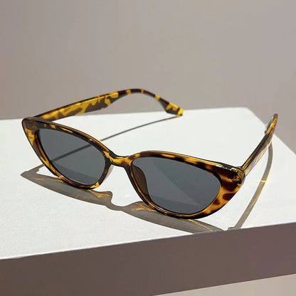 Leopard Pint Y2K Cat Eye Sunglasses