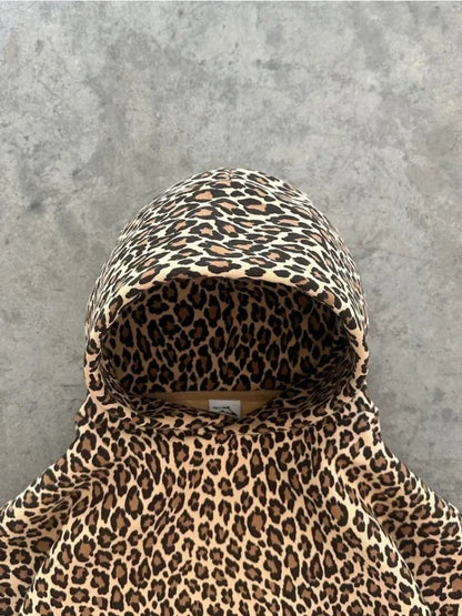 Leopard Print Y2K Graphic Hoodie