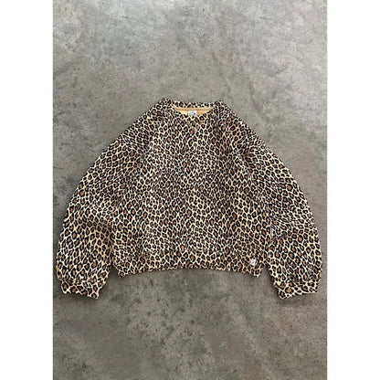 Leopard Print Y2K Graphic Hoodie
