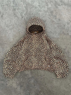 Leopard Print Y2K Graphic Hoodie