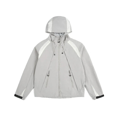 Lightweight Breathable Y2K Hooded Windbreaker Jacket Coat