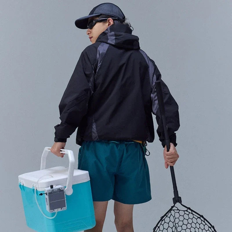 Lightweight Breathable Y2K Hooded Windbreaker Jacket Coat