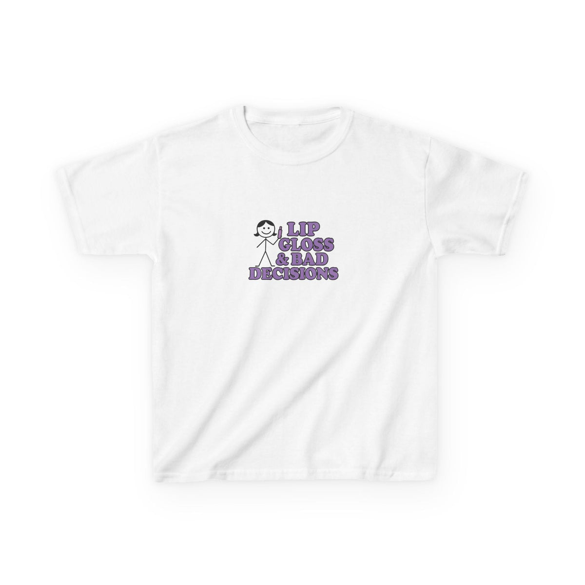 Lip Gloss & Bad Decisions Graphic Baby Tee