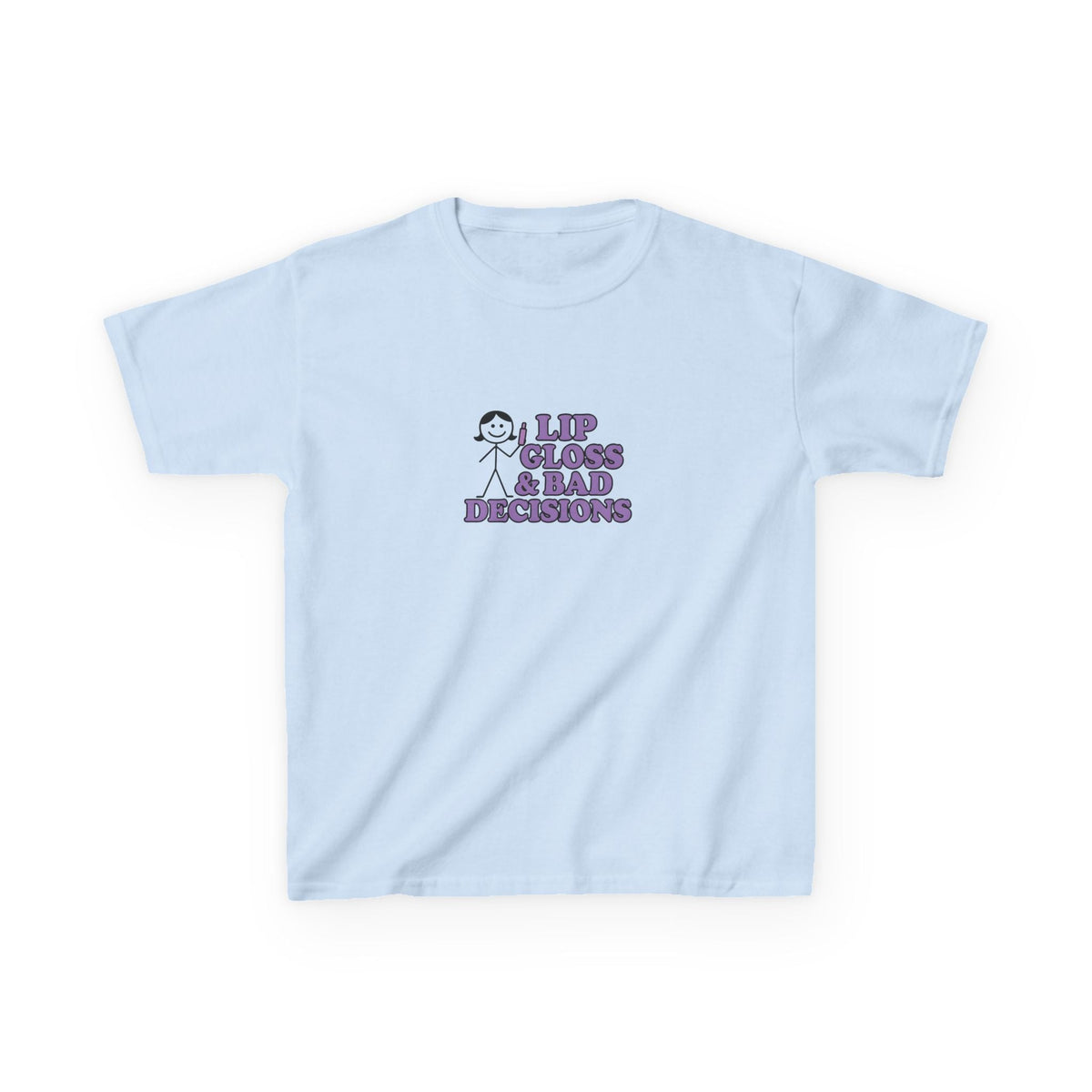 Lip Gloss & Bad Decisions Graphic Baby Tee