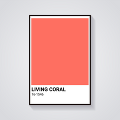 Living Coral Pantone Poster