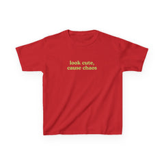 Look Cute Cause Chaos Brat Baby Tee