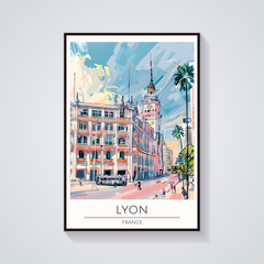 Lyon Clock Tower Poster
