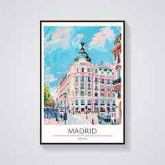 Madrid Metropolis Building Poster