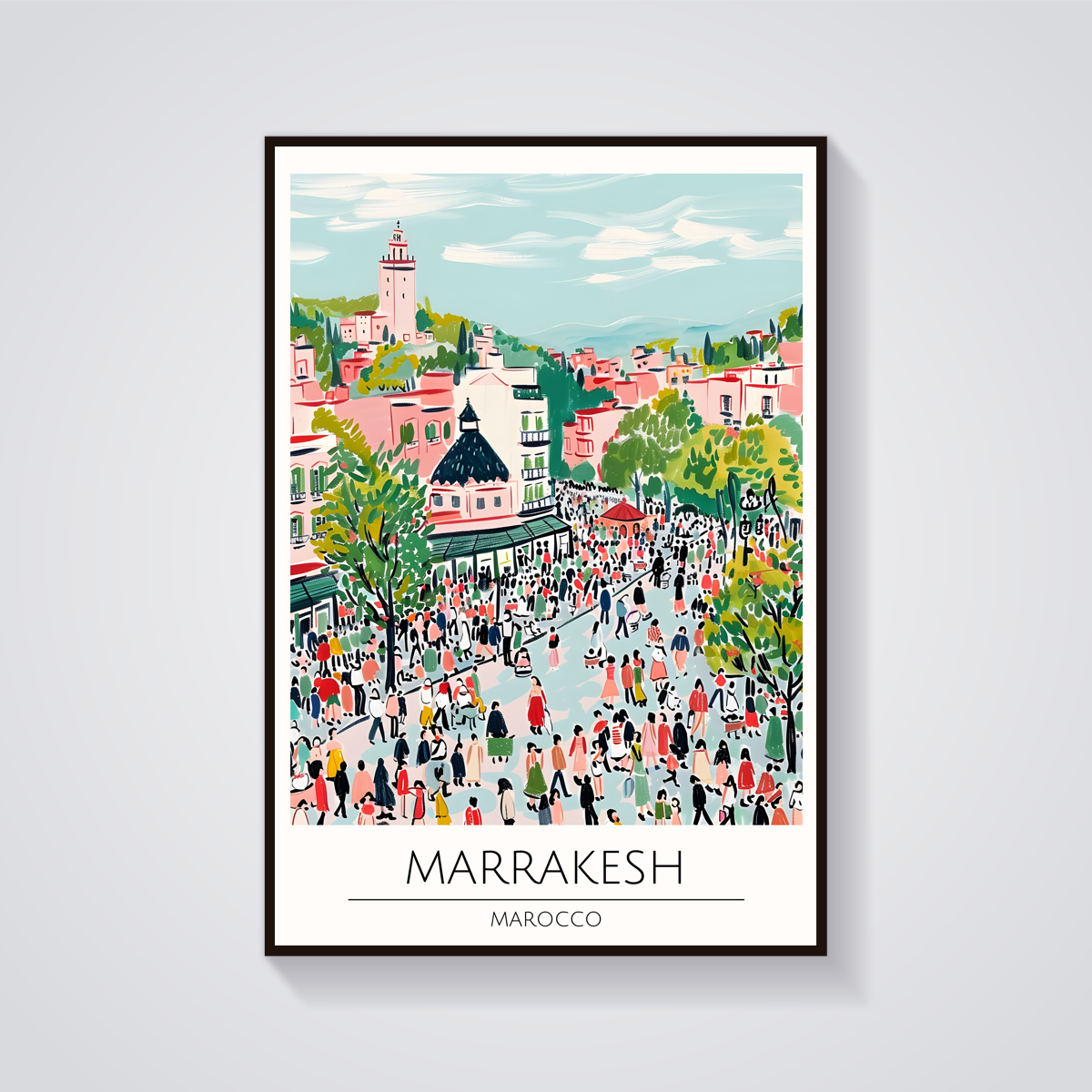 Marrakesh Morocco Street Poster