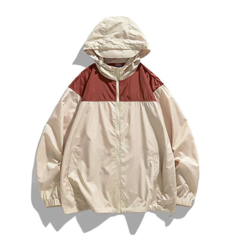 Mens Y2K Lightweight Windbreaker Jacket