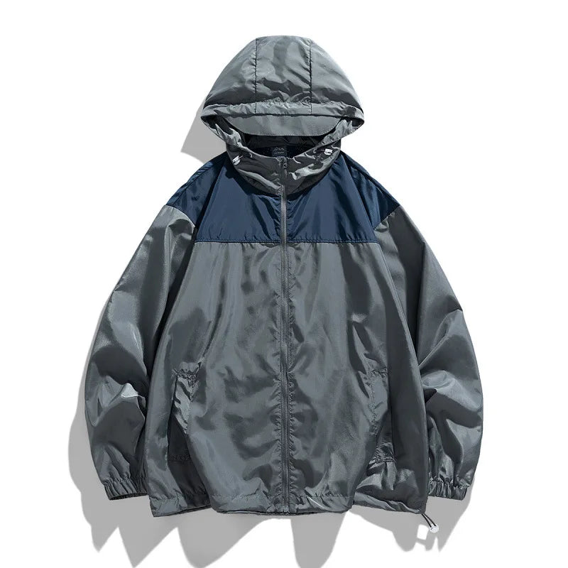 Mens Y2K Lightweight Windbreaker Jacket