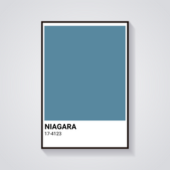 Niagara Blue Shade Poster
